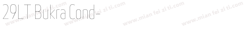 29LT Bukra Cond字体转换